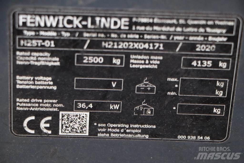 Linde H25T-01 天然气叉车