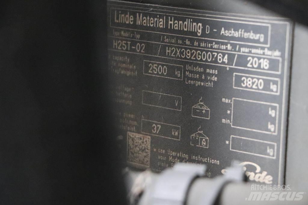 Linde H25T-02 天然气叉车