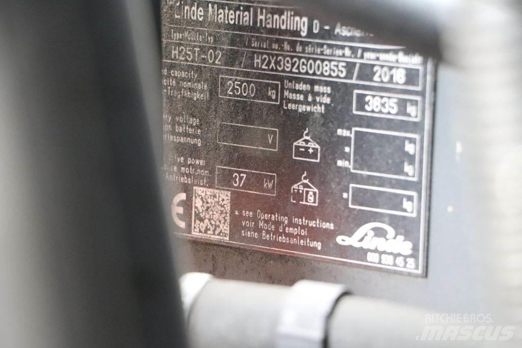 Linde H25T-02 天然气叉车