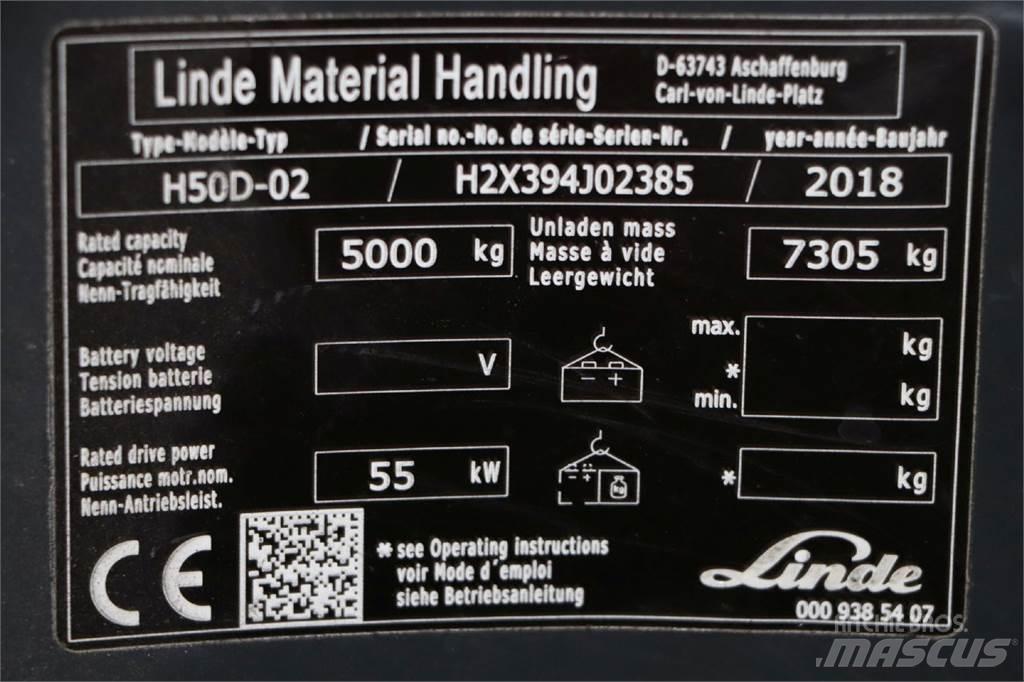 Linde H50D-02 柴油叉车