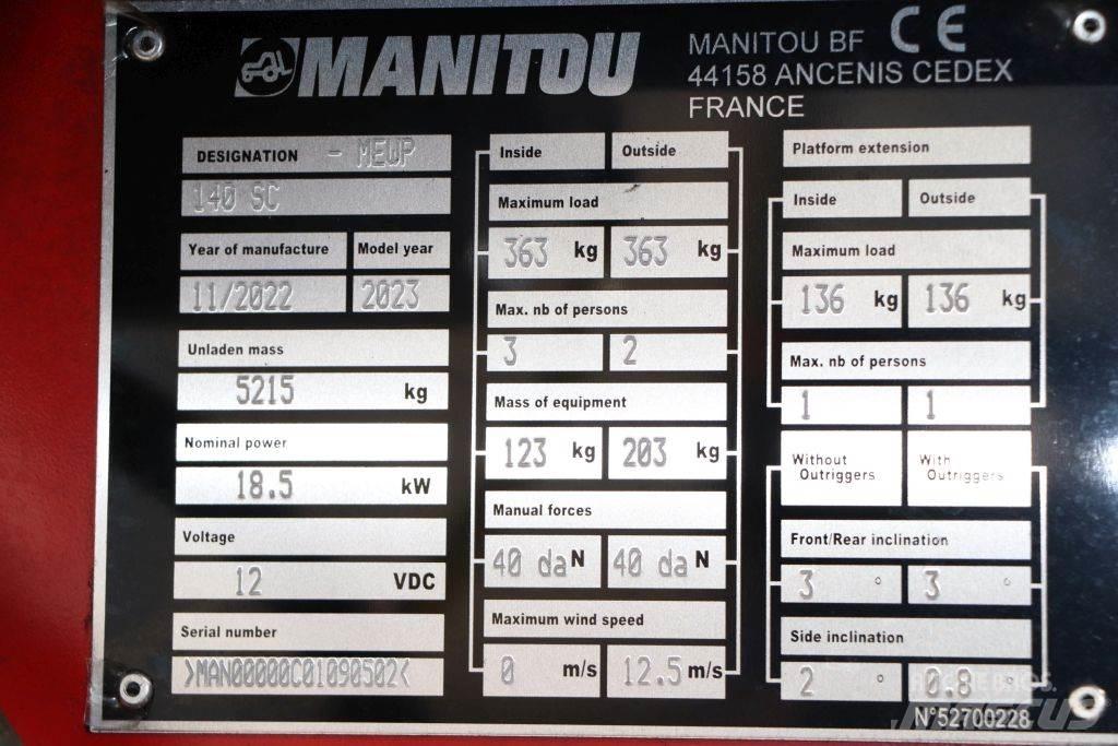 Manitou 140 SC 剪叉式升降机