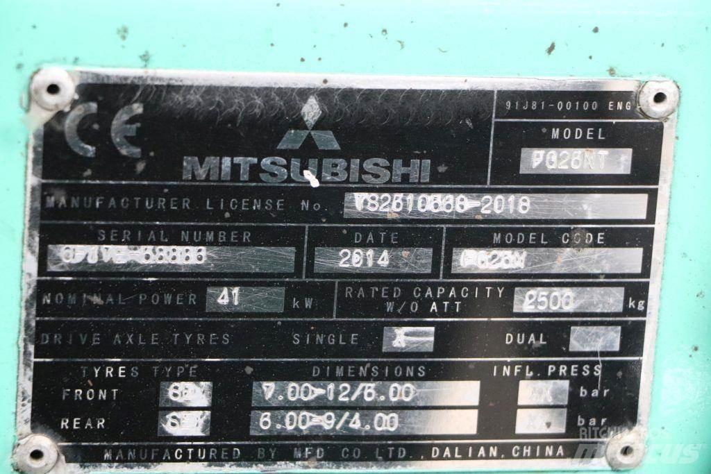 Mitsubishi FG25NT 天然气叉车