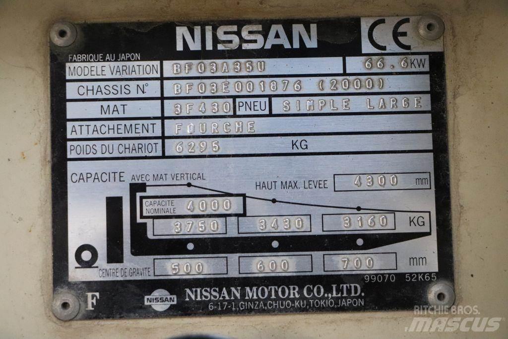 Nissan BF03A35U 天然气叉车