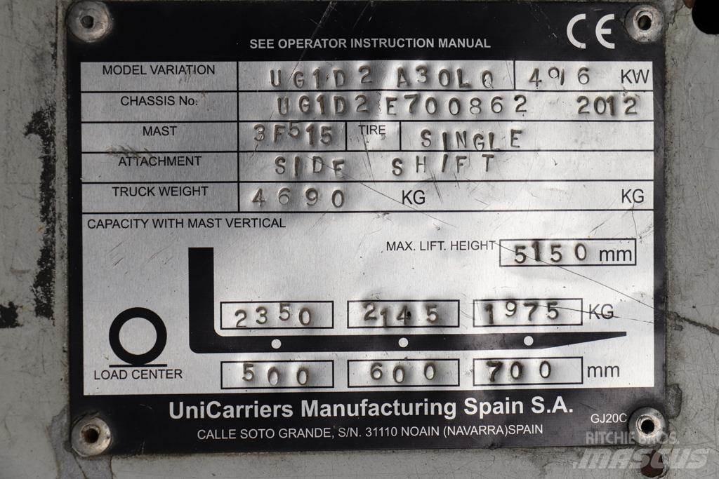 Nissan UG1D2A30LQ 天然气叉车