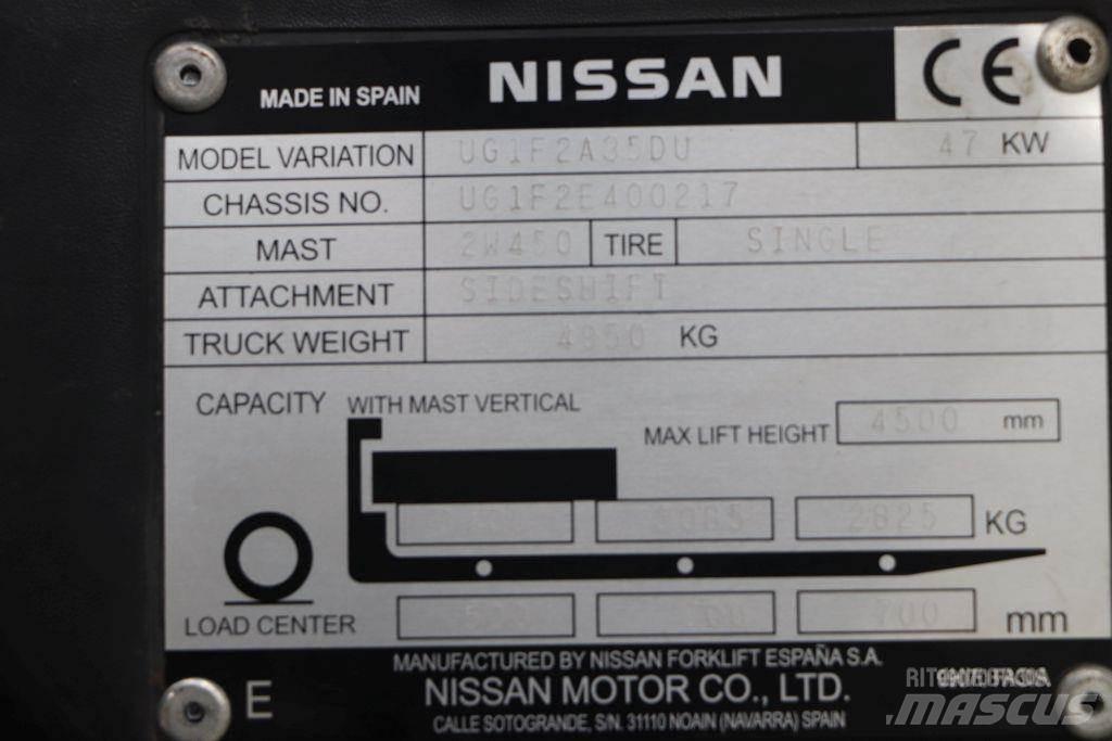 Nissan UG1F2A35DU 天然气叉车