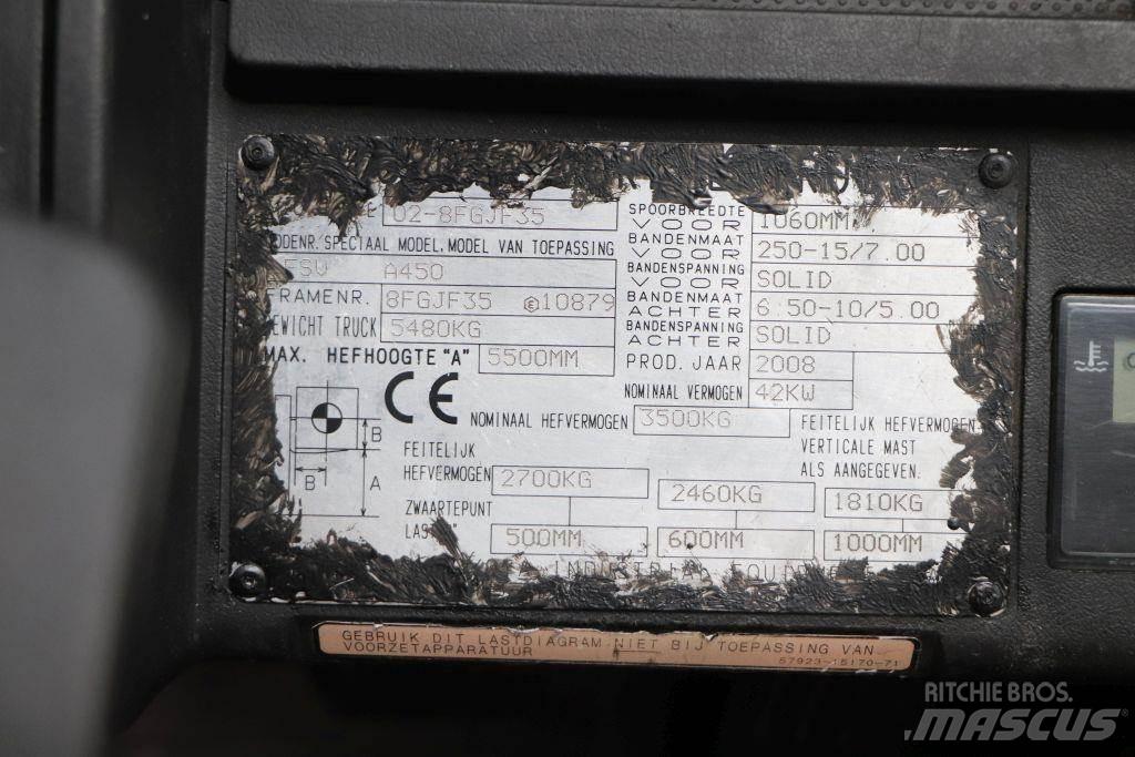 Toyota 02-8FGJF35 天然气叉车
