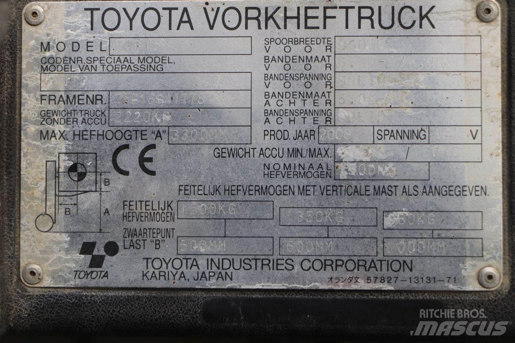 Toyota 7FB15 电动叉车