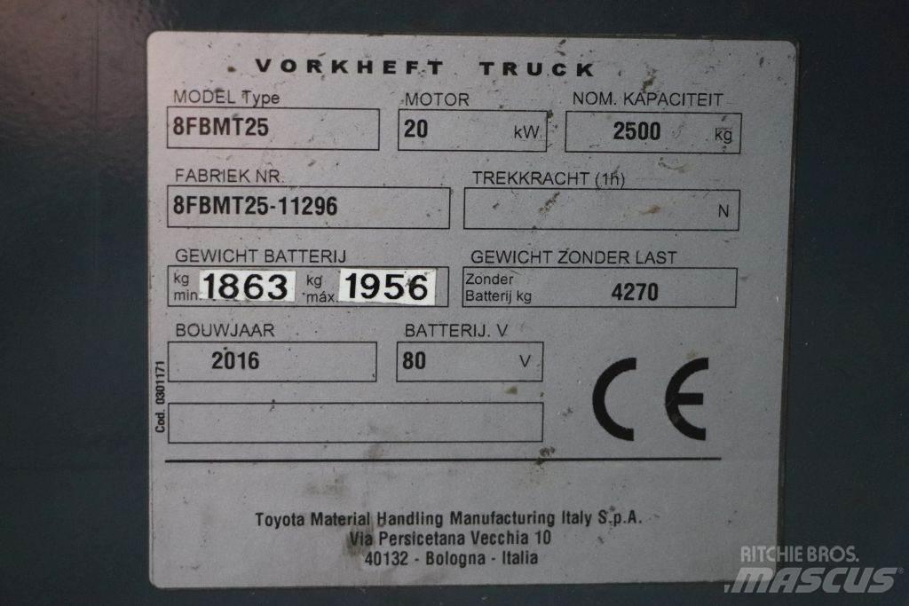 Toyota 8FBMT25 电动叉车