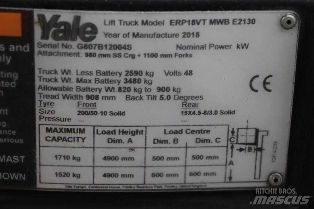 Yale ERP18VT 电动叉车