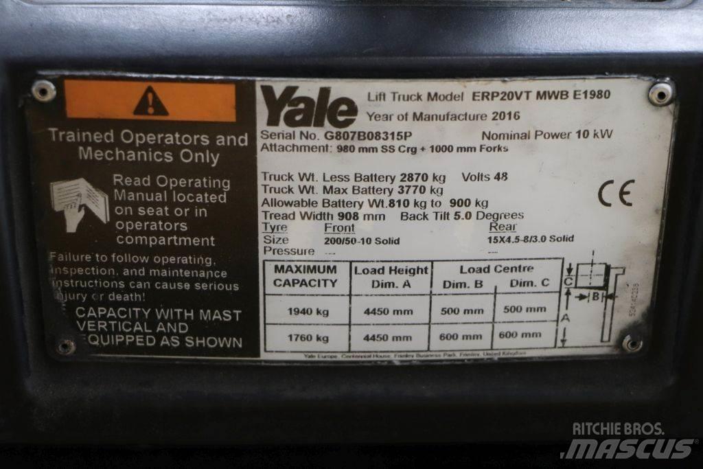 Yale ERP20VT 电动叉车