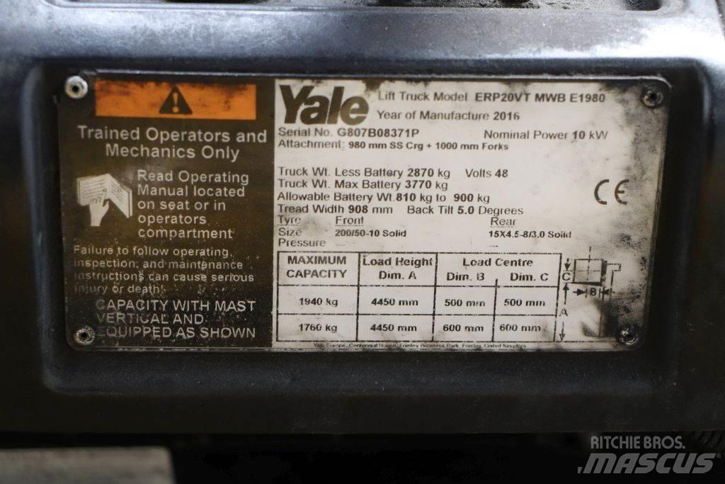 Yale ERP20VT 电动叉车