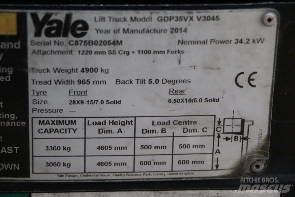 Yale GDP35VX 柴油叉车