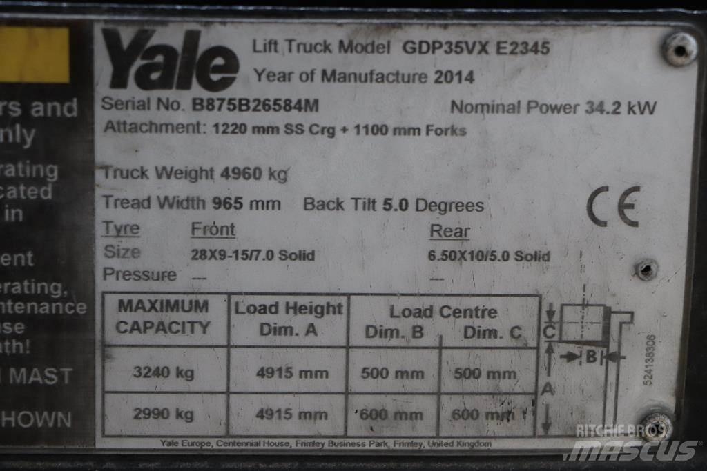 Yale GDP35VX 柴油叉车