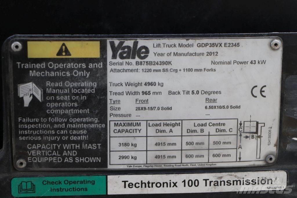 Yale GDP35VX 柴油叉车