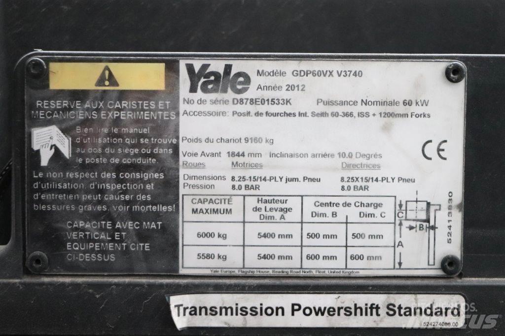 Yale GDP60VX 柴油叉车