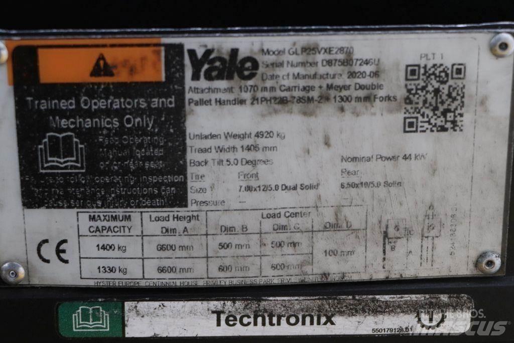 Yale GLP25VX 天然气叉车