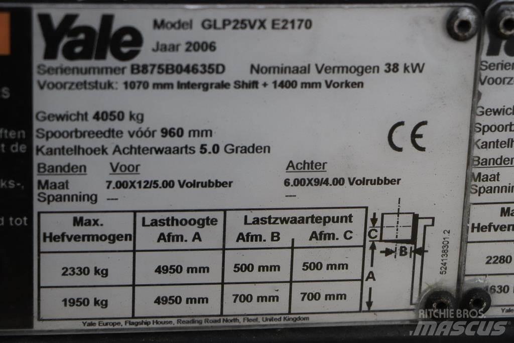Yale GLP25VX 天然气叉车