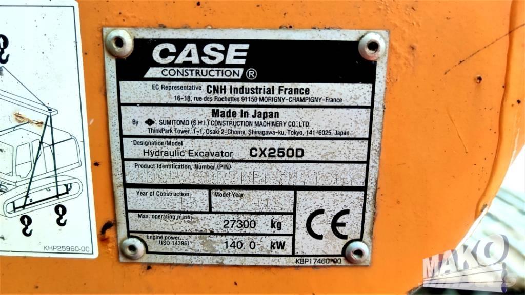 CASE CX 250 D 履带挖掘机