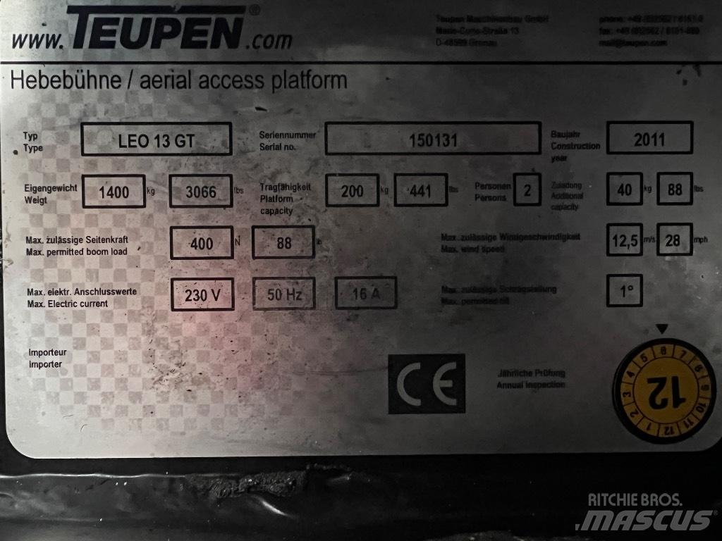 Teupen LEO 13 GT 自走式伸缩臂升降机