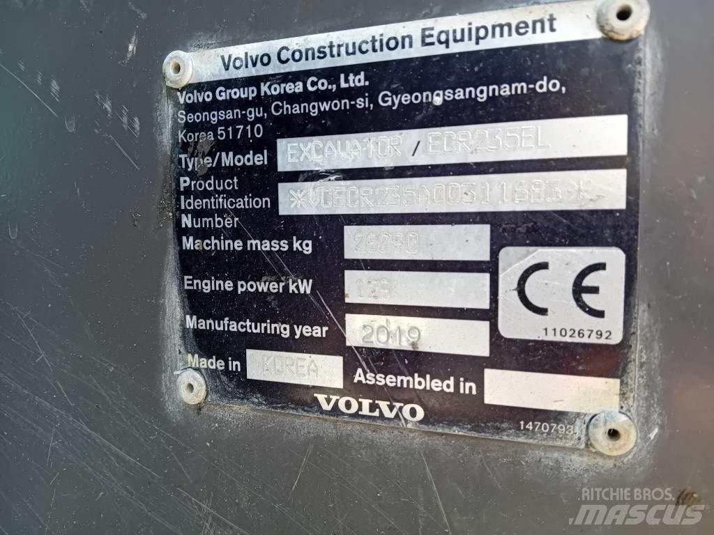 Volvo ECR 235 E 履带挖掘机