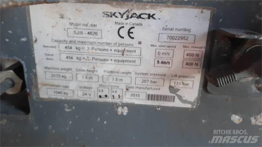 SkyJack SJIII4626 剪叉式升降机