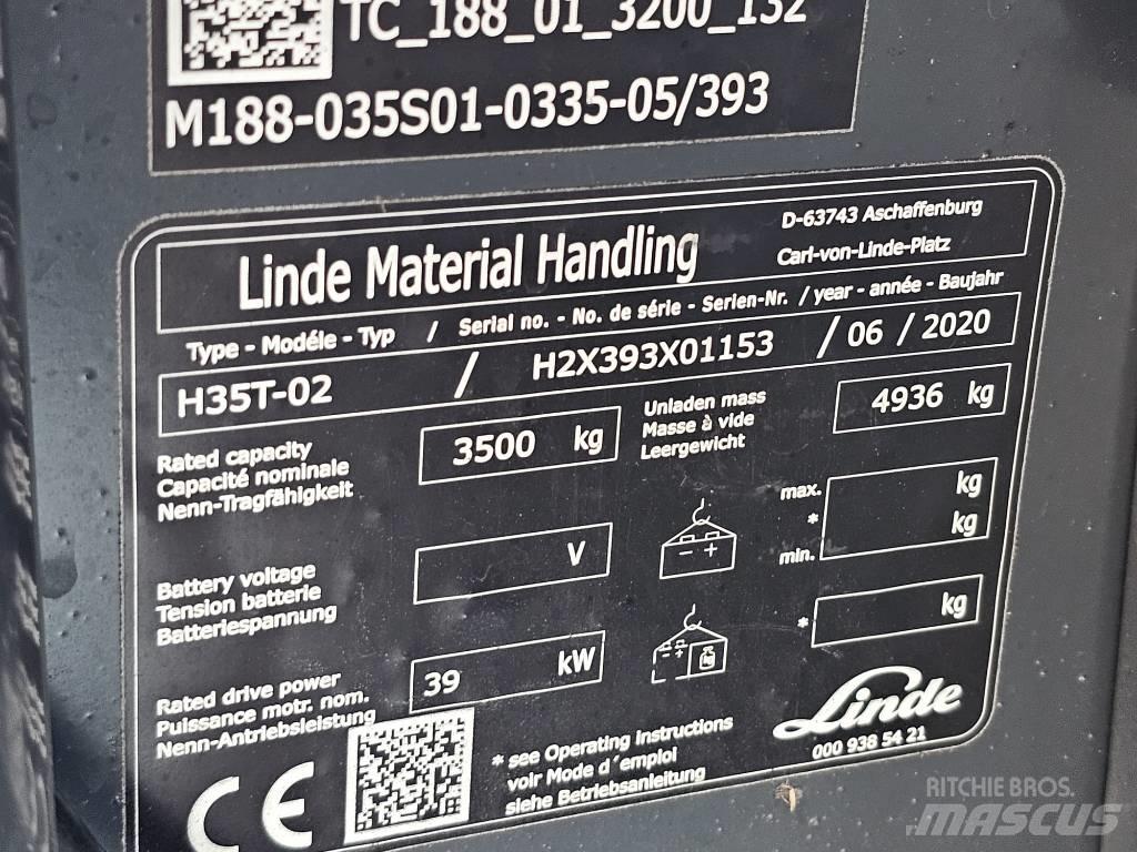 Linde H35T-02 天然气叉车