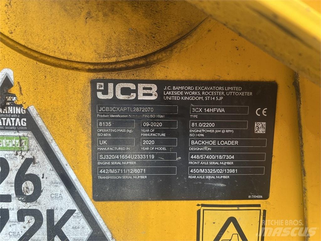 JCB 3 CX 反铲装载机
