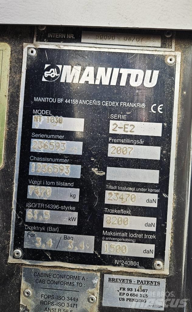Manitou 1030 伸缩臂叉装车|叉装车
