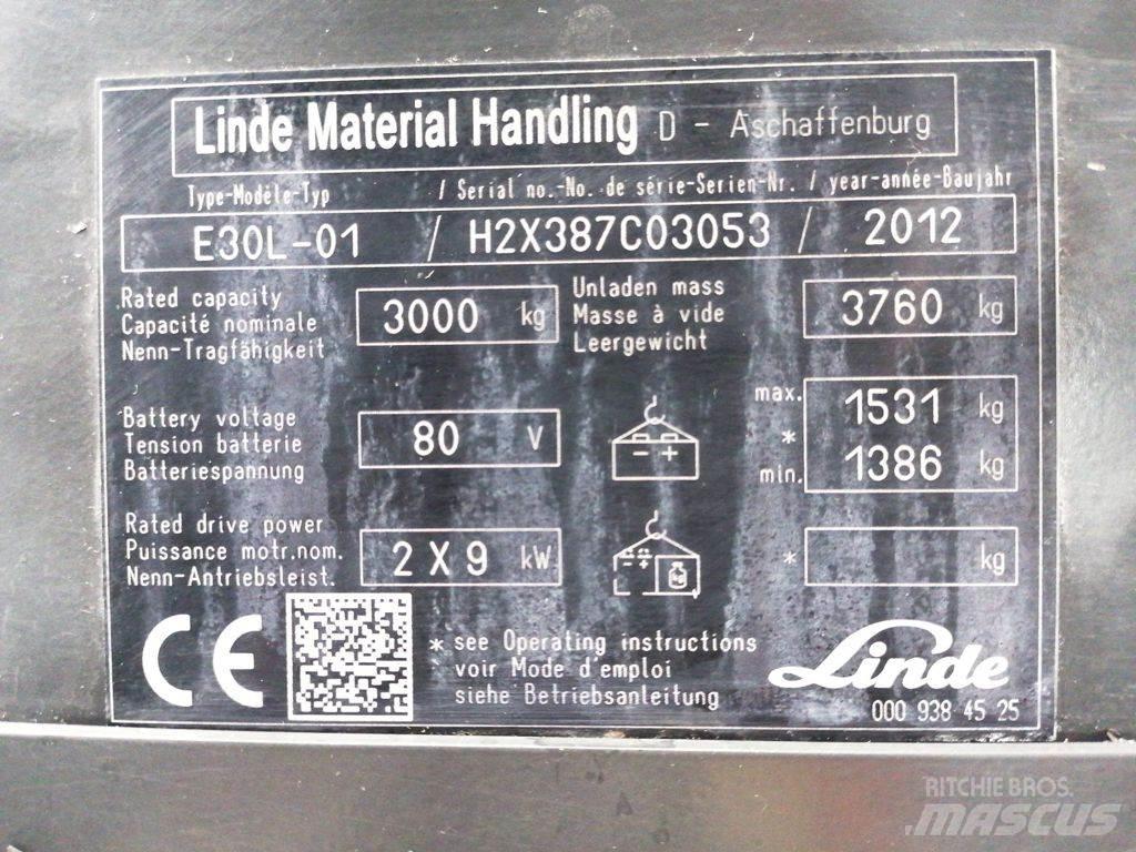 Linde E30L-01 电动叉车