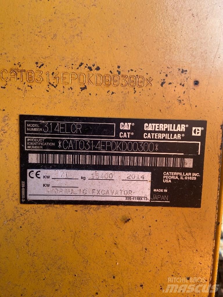 CAT 314 E LCR 履带挖掘机