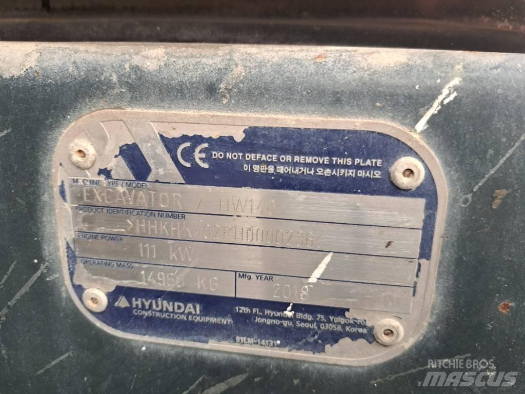 Hyundai HW140 轮式挖掘机