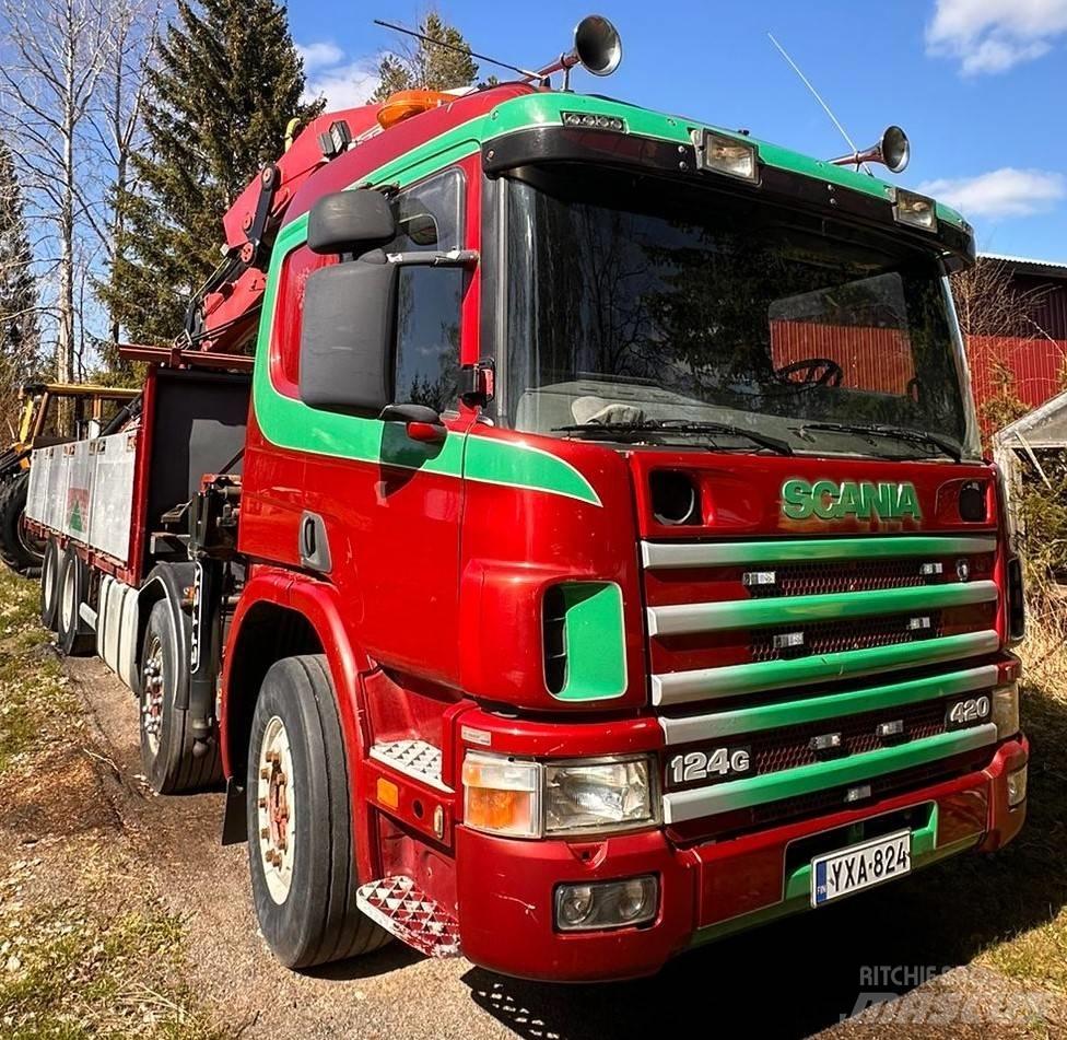 Scania P 124 GB 起重车