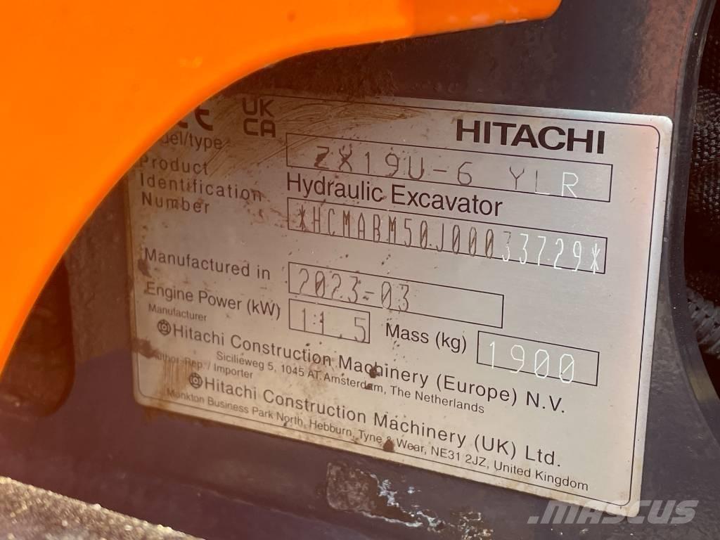Hitachi ZX 19 U-6 小型挖掘机