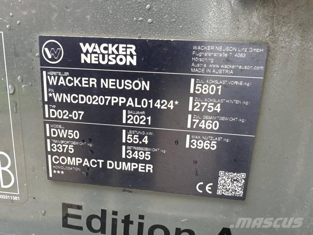 Wacker Neuson DW50 翻斗车\公路型自卸车