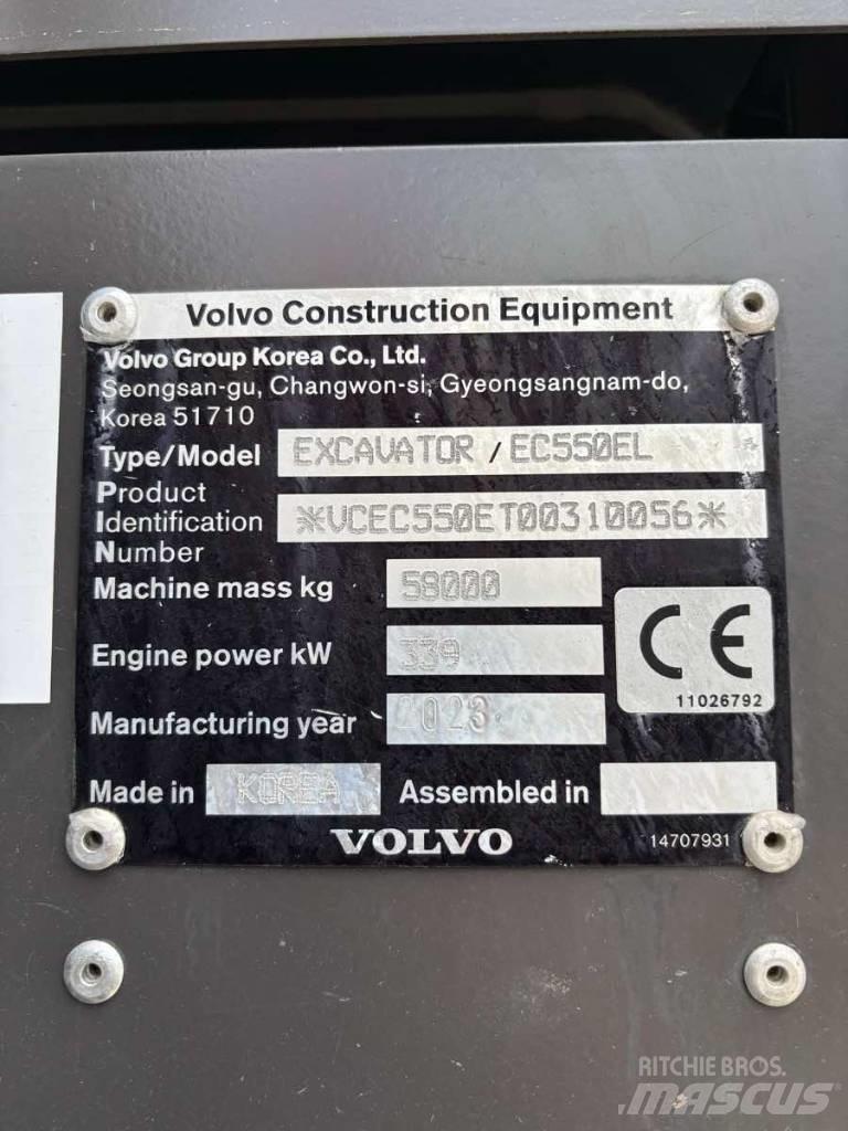 Volvo EC550EL 履带挖掘机