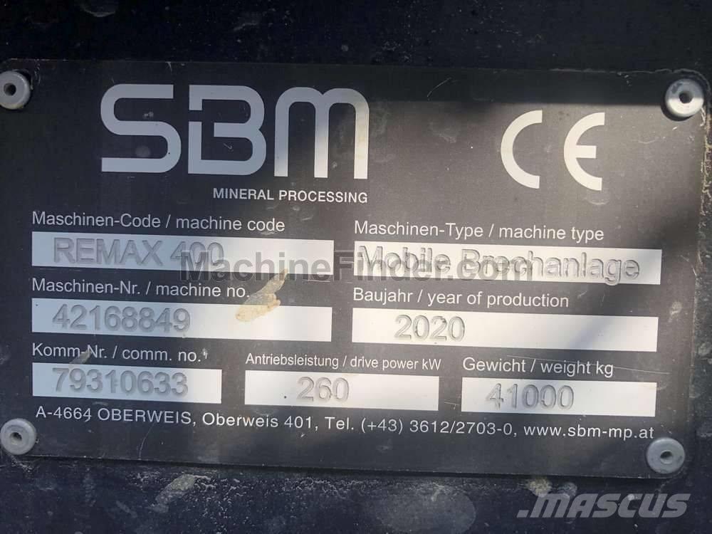 SBM Remax 400 移动式破碎机