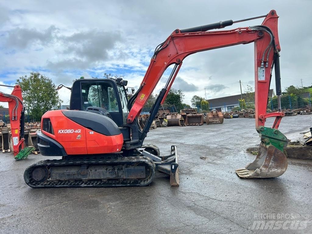 Kubota KX080-4 中型挖掘机