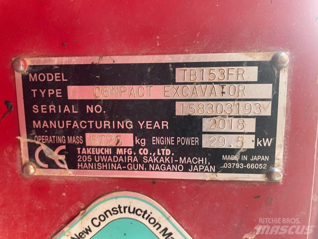Takeuchi TB 153 FR 小型挖掘机
