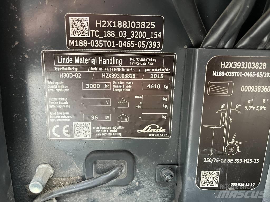 Linde H30D-02 柴油叉车