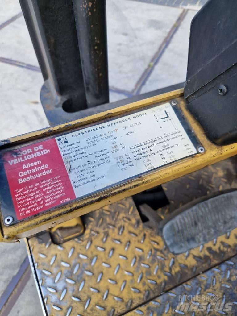 Hyster J 1.75xl 电动叉车