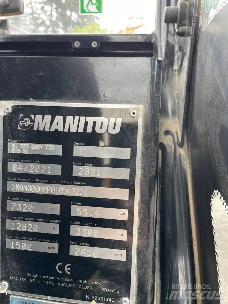 Manitou MT 933 Easy 伸缩臂叉装车|叉装车