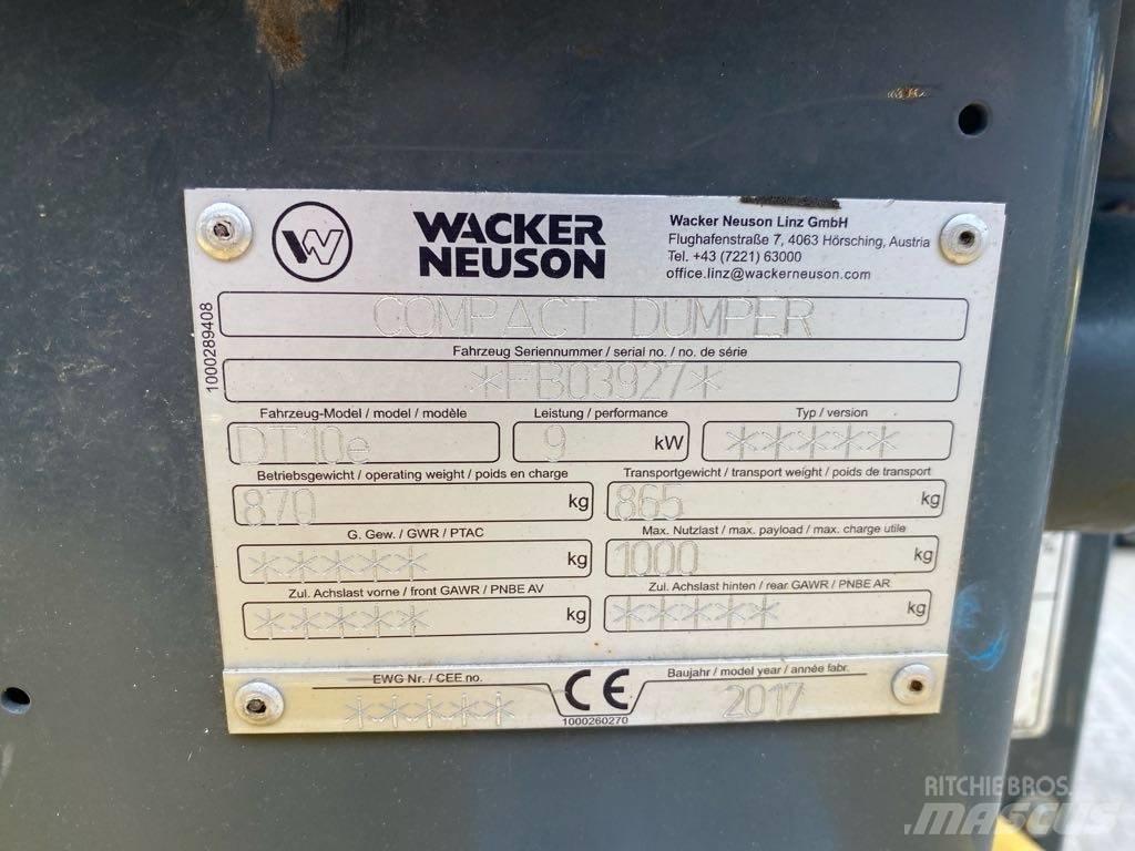 Wacker Neuson DT10e 履带式自卸车