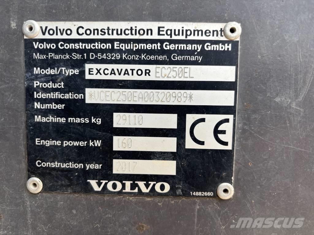 Volvo EC 250 EL 履带挖掘机