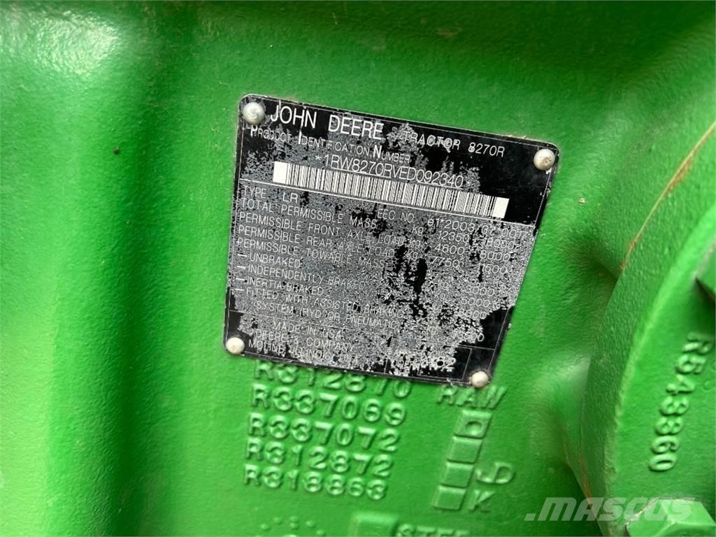 John Deere 8270R 拖拉机/农用车