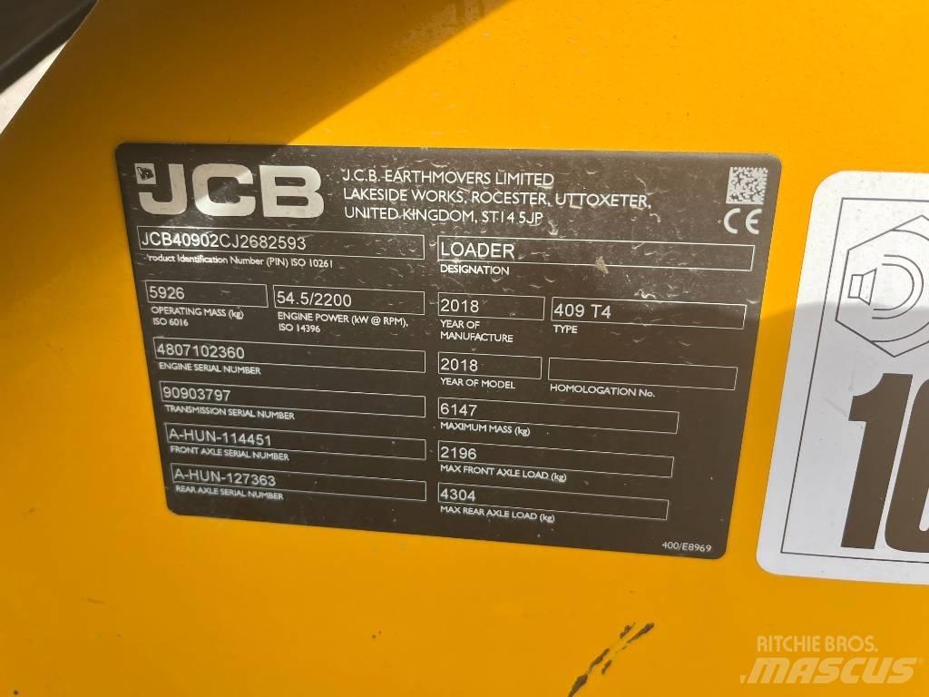 JCB 409 T4 轮式装载机