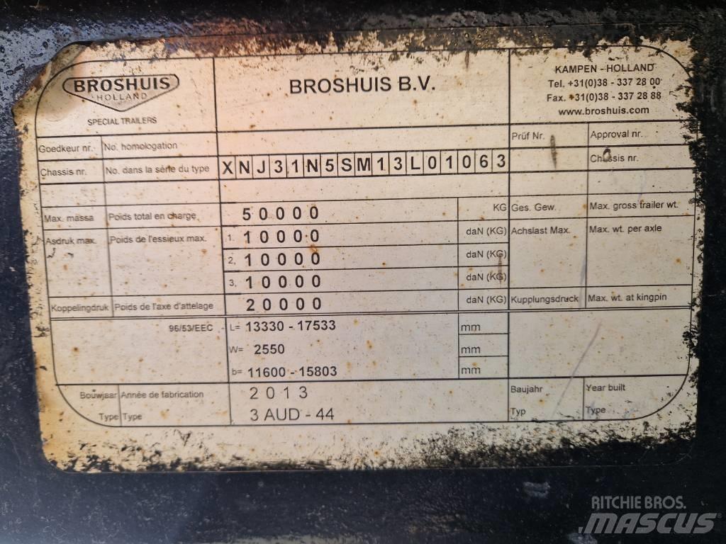 Broshuis Brønntralle 低平板半挂车