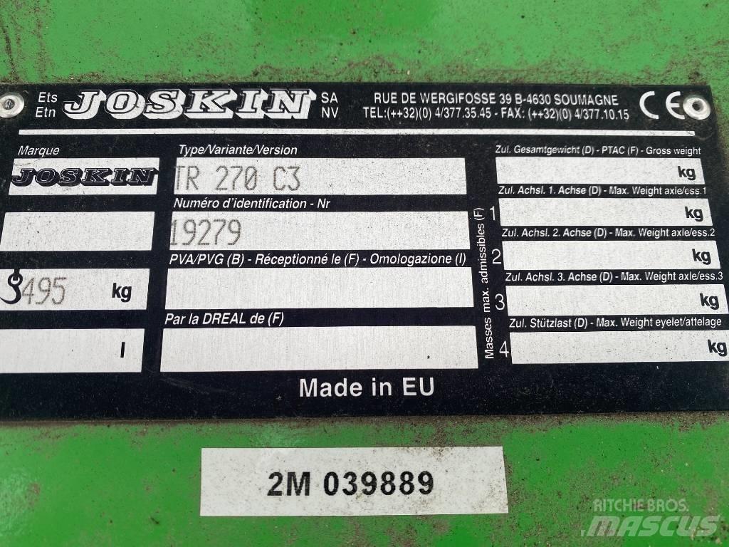 Joskin TR 270 C3 牧场割草机和切顶器