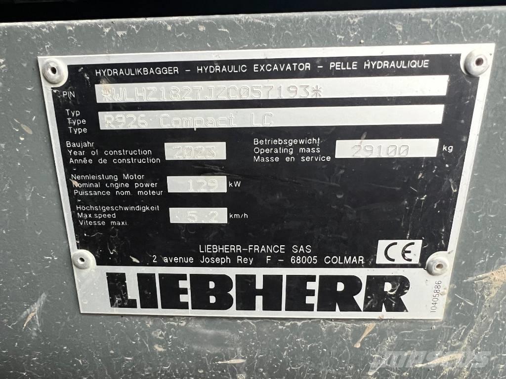 Liebherr R926 Comp 履带挖掘机