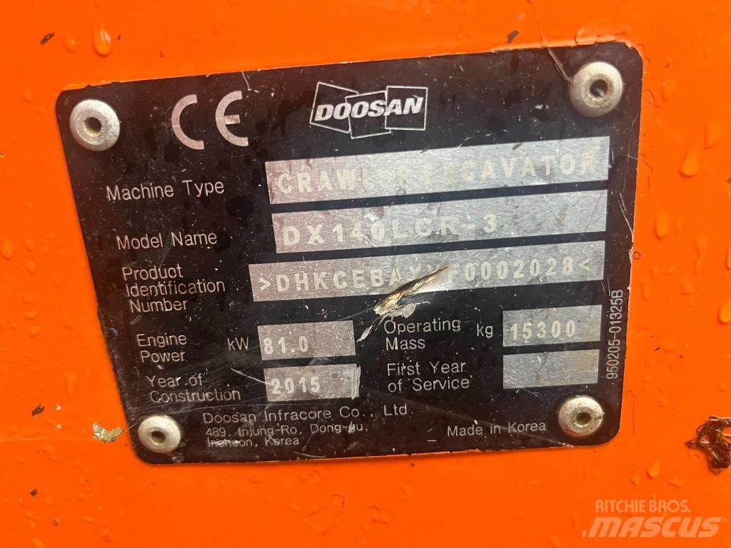  2015 DX140LCR-3 履带挖掘机