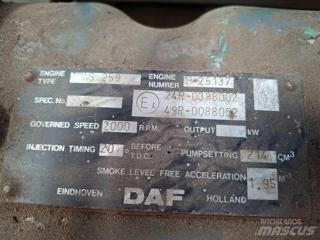DAF WS259 发动机
